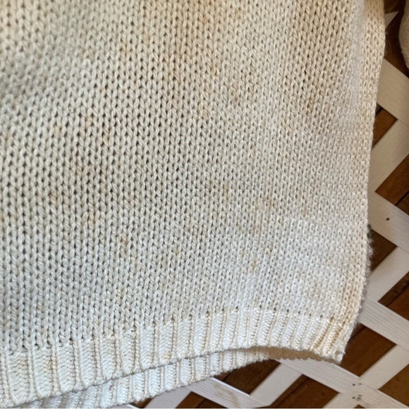 Vintage chunky 3D look Fall floral sweater size L - Picture 11 of 16